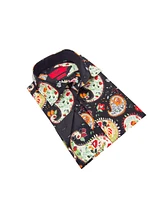 Elie Balleh Big Boys Black Slim Fit Paisley Dress Shirt