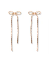 brook & york Adeline Gold Plated Bow Statement Earrings