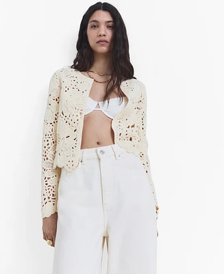 Mango Women's Thick Knit Cardigan
