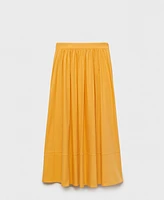 Mango Women's Long Gathered Skirt
