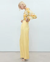 Mango Women's Straight-Fit Suit Pants