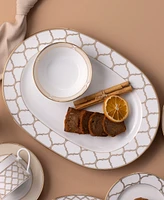 Noritake Eternal Palace Gold Oval Vegetable Bowl, 32 Oz