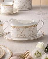 Noritake Trefolio Gold Gravy W/ Tray, 16 Oz.