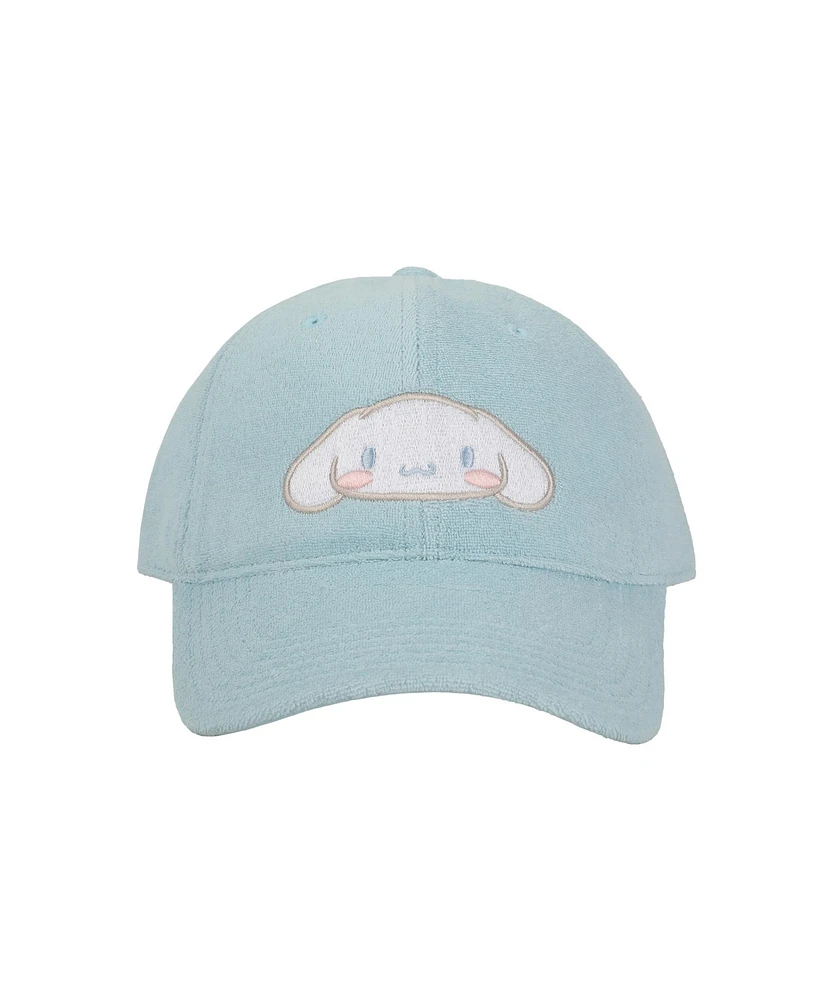 Cinnamoroll Embroidered Character Head Art Adult Blue Baseball Cap