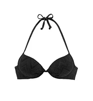 Lascana Women's Textured Push Up Bikini Swimsuit Top