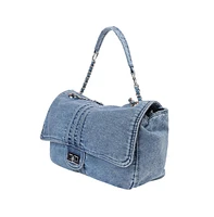 Women's The Denim-Slouch Shoulder Bag - Indigo Blue