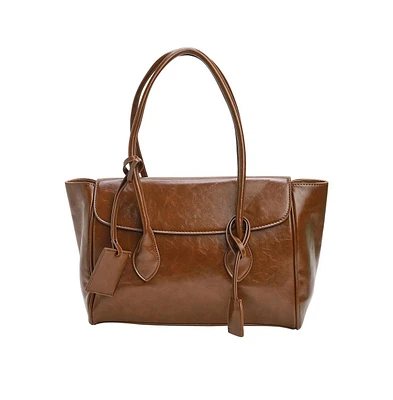 Women's The Large Medis Satchel Bag - Chocolate Brown