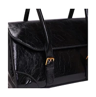 Women's The Coreline Satchel Bag - Onyx Black