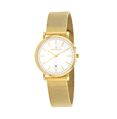 Christian Van Sant Women's Paradigm Green Dial Watch - CV4226