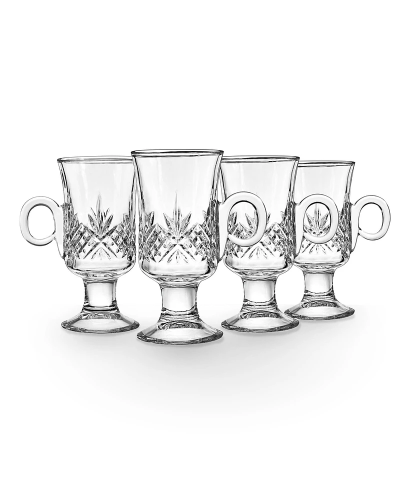 Godinger Dublin Set of 4 6oz Irish Coffee Mugs