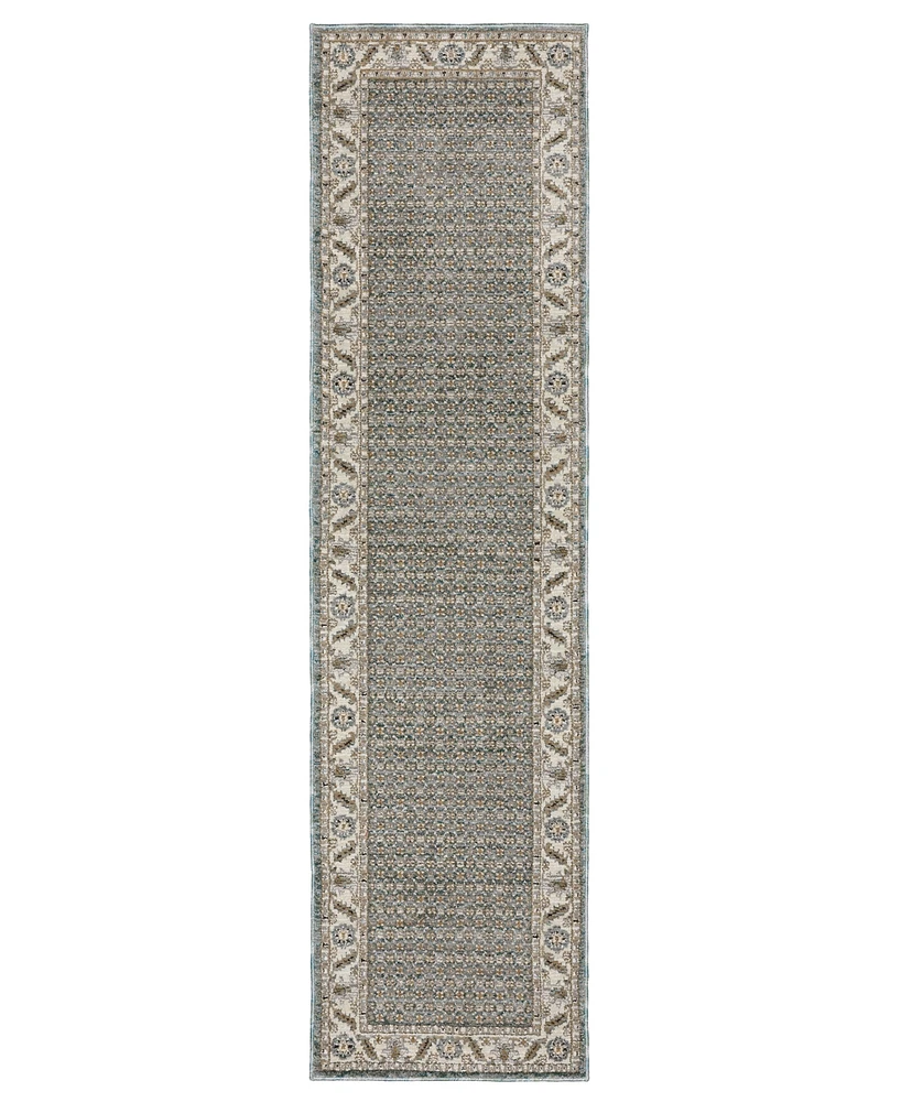 Oriental Weavers Andorra 2429A 2'3"x8' Runner Area Rug