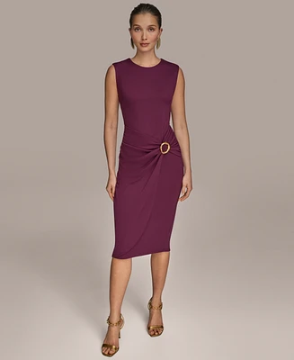 Donna Karan New York Women's Hardware Sleeveless Sheath Dress