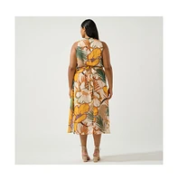 Estelle Paradisa Sleeveless Midi Dress