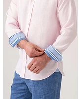 Koy Clothing Men's Long Sleeve Grandfather Collar Shirt