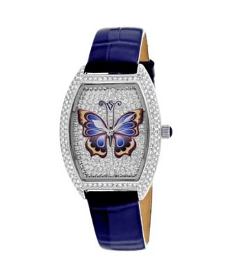 Christian Van Sant Womens Papillon Silver Dial Watch Cv4872bl