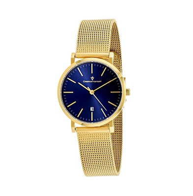 Christian Van Sant Women's Paradigm Blue Dial Watch - CV4224