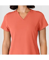 Wink Women's Nova Flex-n-Reach Shoulder Panel V-Neck Scrub Top