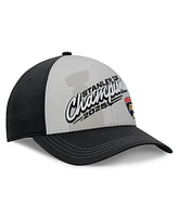 Fanatics Men's Gray/Black Florida Panthers 2025 Stanley Cup Champions Locker Room Adjustable Hat