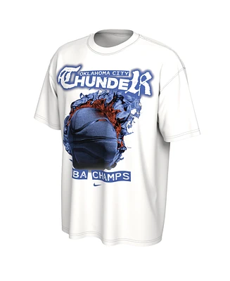 Nike Men's and Women's White Oklahoma City Thunder 2025 Nba Finals Champions Celebration Parade Roster T-Shirt
