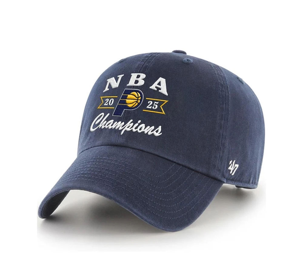 '47 Brand Men's Navy Indiana Pacers 2025 Nba Finals Champions Clean Up Adjustable Hat