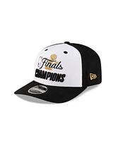 New Era Men's White/Black Indiana Pacers 2025 Nba Finals Champions Parade 9SEVENTY Stretch-Snap Adjustable Hat