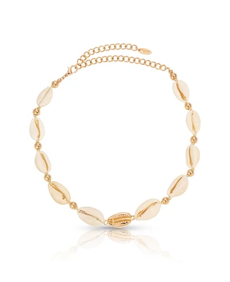 Ettika Out to Sea Cowrie Shell Choker Necklace