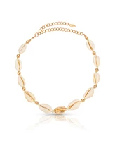 Ettika Out to Sea Cowrie Shell Choker Necklace