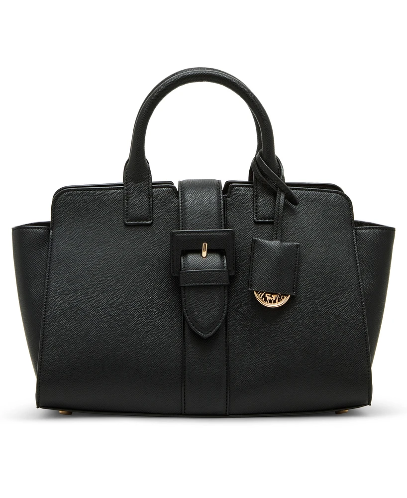 Anne Klein Covered Buckle with Convertible Strap Medium Satchel Bag