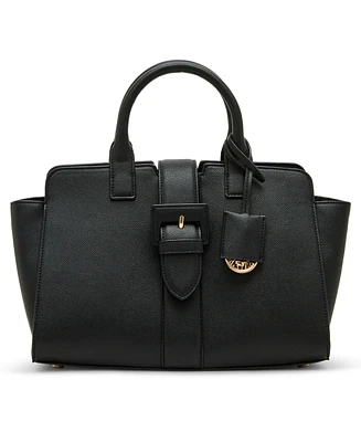 Anne Klein Covered Buckle with Convertible Strap Medium Satchel Bag