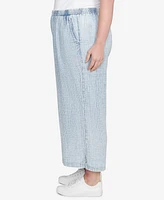 Ruby Rd. Plus Snow Washed Wide Leg Pants