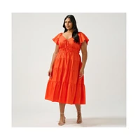 Estelle Ana Tiered Midi Dress