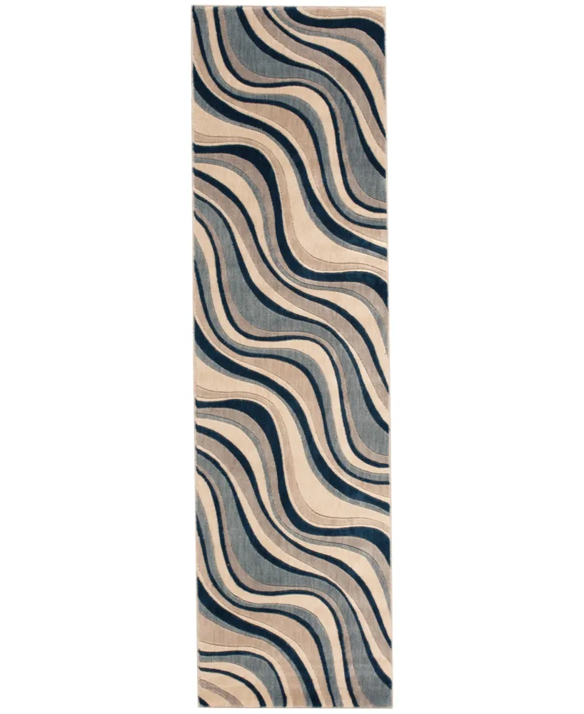 Closeout! Nourison Home Somerset Wave 2'3" x 8' Runner Rug