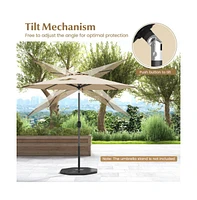 9 feet Outdoor Market Patio Table Umbrella Push Button Tilt Crank Lifeet