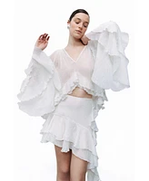 Nocturne Women's Flounce Blouse