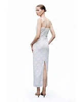 Nocturne Women's Stone Embroidered Dress