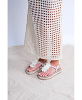 Prologue Shoes Santra Lace-Up Thong Sandals (Women)