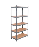 Slickblue Heavy-Duty Adjustable 5-Level Storage Shelves for Garage, Basement, or Utility Organization