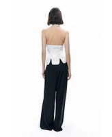 Nocturne Women's Blouse with Bow Detail