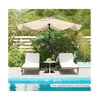9 feet Patio Umbrella with Crank Handle and Push Button Tilt