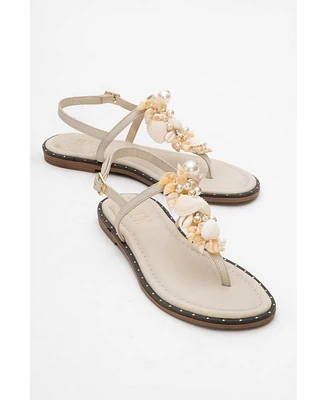 Forever & Always Shoes Joe Leather Thong Sandal