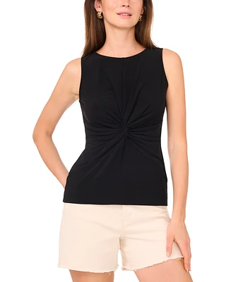 Vince Camuto Women's Solid Twist-Front Sleeveless Top