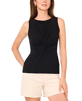 Vince Camuto Women's Solid Twist-Front Sleeveless Top