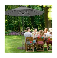 29.5 Inch Outdoor Steel Umbrella Base Stand for Backyard and Poolside