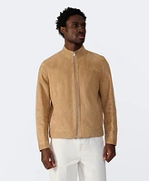 Furniq Uk Men's Suede Bomber Jacket, Created for Macy's