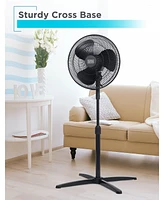 Black+Decker 16-Inch Pedestal Fan, Oscillating Fan for Home and Office