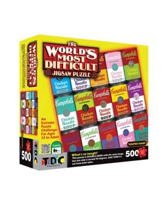 Tdc Games Campbells Souper Hard Jigsaw Puzzle 500 Pieces Double Sided