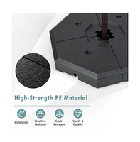 4 Pieces Patio Cantilever Offset Umbrella Weights Base Plate Set