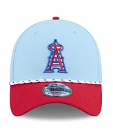 New Era Men's Light Blue/Red Los Angeles Angels 2025 Fourth of July 39THIRTY Flex Hat
