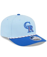 New Era Men's Light Blue/Blue Colorado Rockies 2025 Fourth of July 9SEVENTY Adjustable Hat