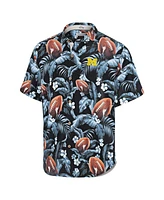 Tommy Bahama Men's Navy Michigan Wolverines Veracruz Cay First Down Blooms Button-Up Shirt